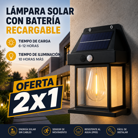 2X1 EN LUZ LED SOLAR