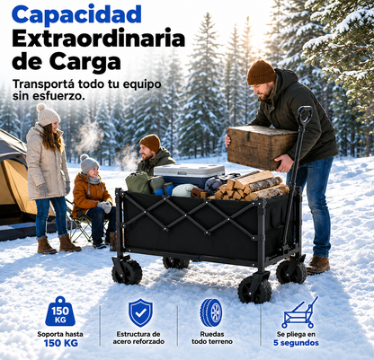Carrito Plegable con Ruedas