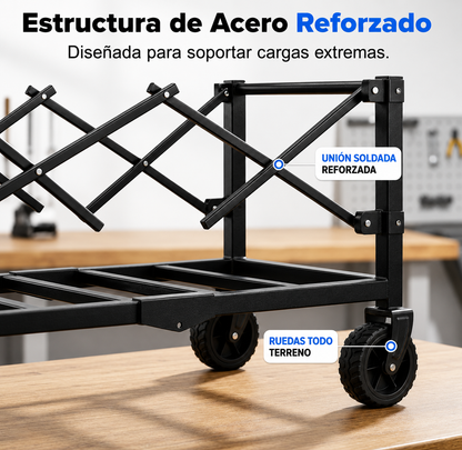Carrito Plegable con Ruedas