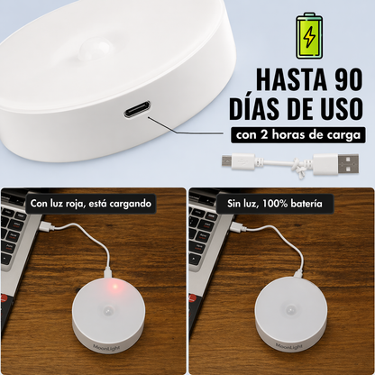3x1 en Luz Led recargable con Sensor de Movimiento